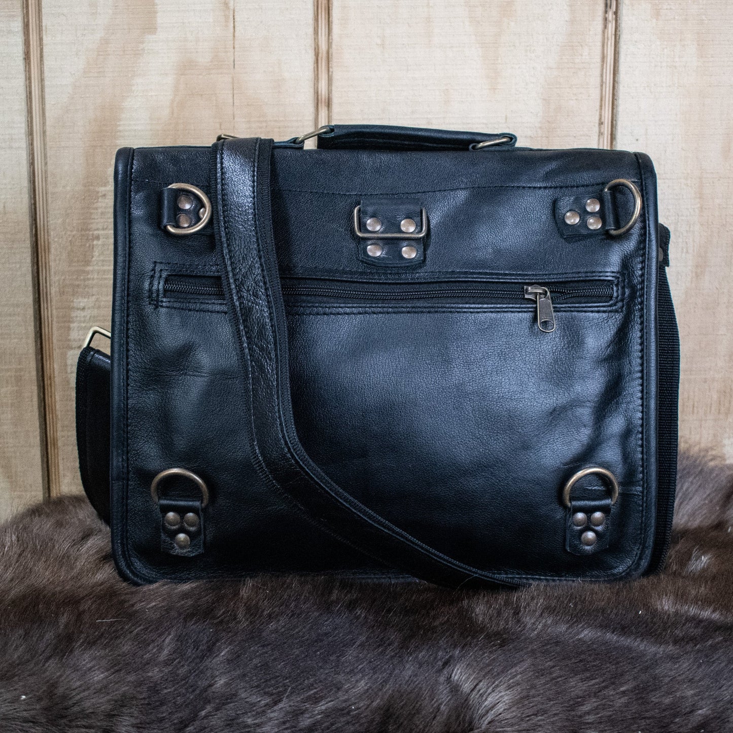 "The Traveler" Leather Satchel