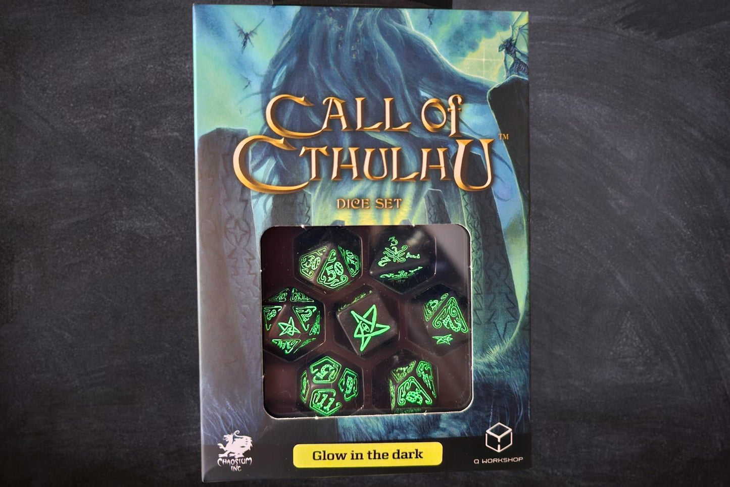 Call of Cthulhu Glow in the Dark Dice Set